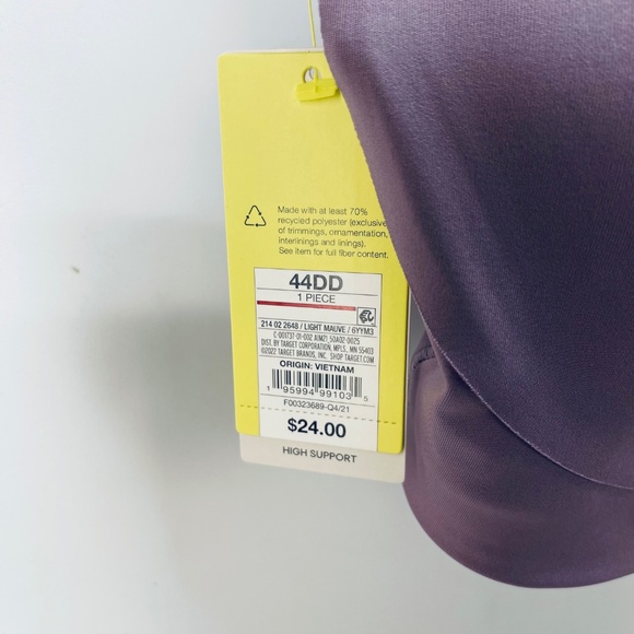 All in Motion Purple Sports Bra - Picture 2 of 10